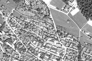 Luftbild der bestehenden Siedlung